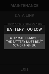 Battery Too Low