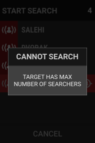 Maximum searchers